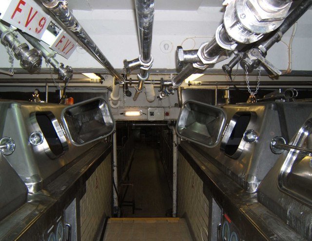 Commercial fermenting vessels. Glycol-jacketed stainless tanks replace the homebrewer's carboys and buckets, holding many barrels under precise temperature control.